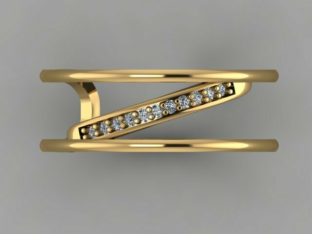 DWG file DIAMOND RING 💎 ・3D printing template to download・Cults