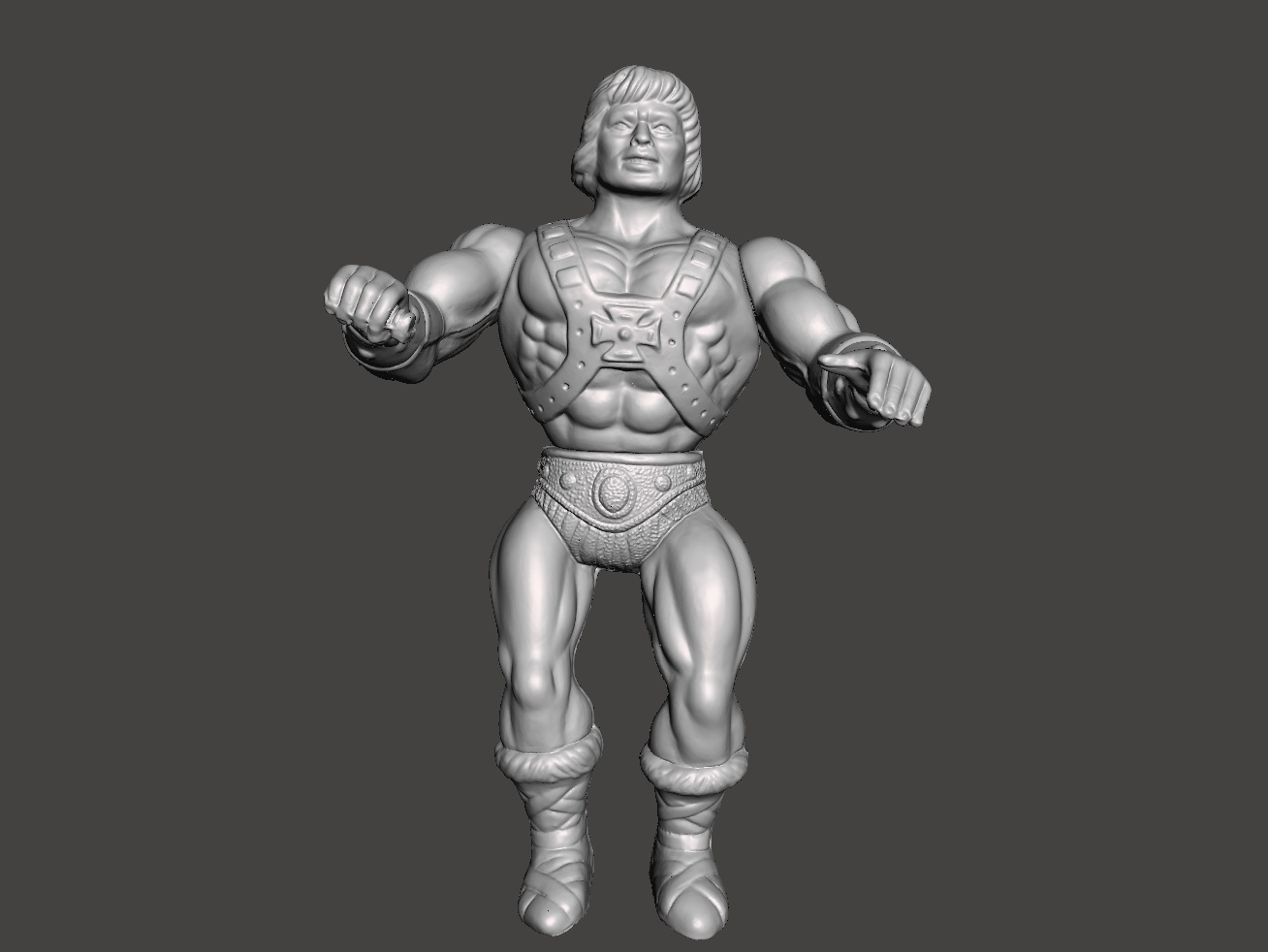 He Man Rigged Model Файл 3D MEXICAN BOOTLEG HE-MAN VINTAGE ACTION FIGURE 15