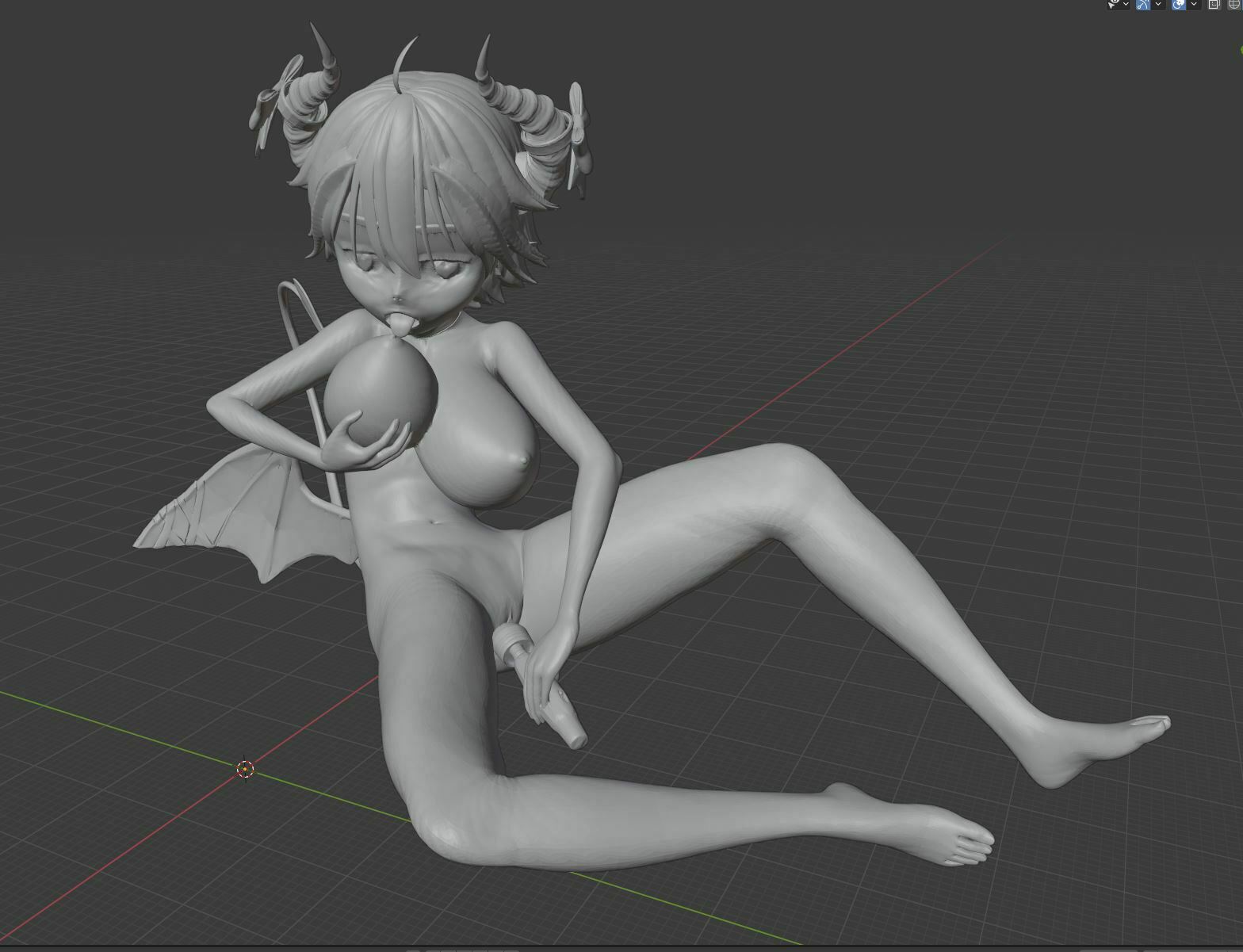 3D file Print Ready Sexy Nude Anime Succubus Girl Suki HQ 🫦 ・Design to  download and 3D print・Cults