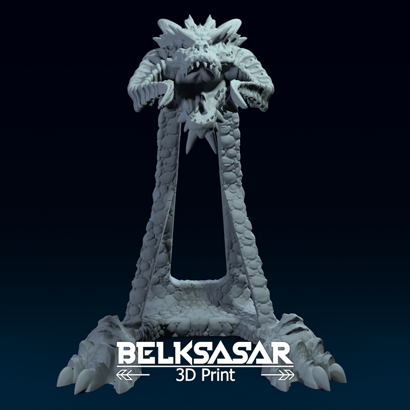 STL file Headphone Holder Dragon 3D print model 🎧 (OBJ)・3D print design ...