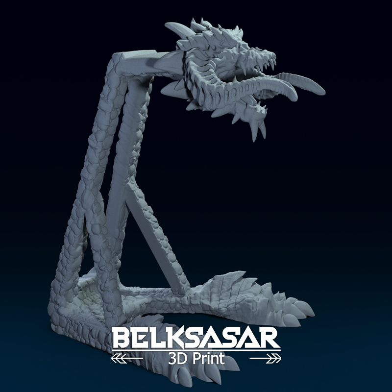 STL file Headphone Holder Dragon 3D print model 🎧 (OBJ)・3D print design ...