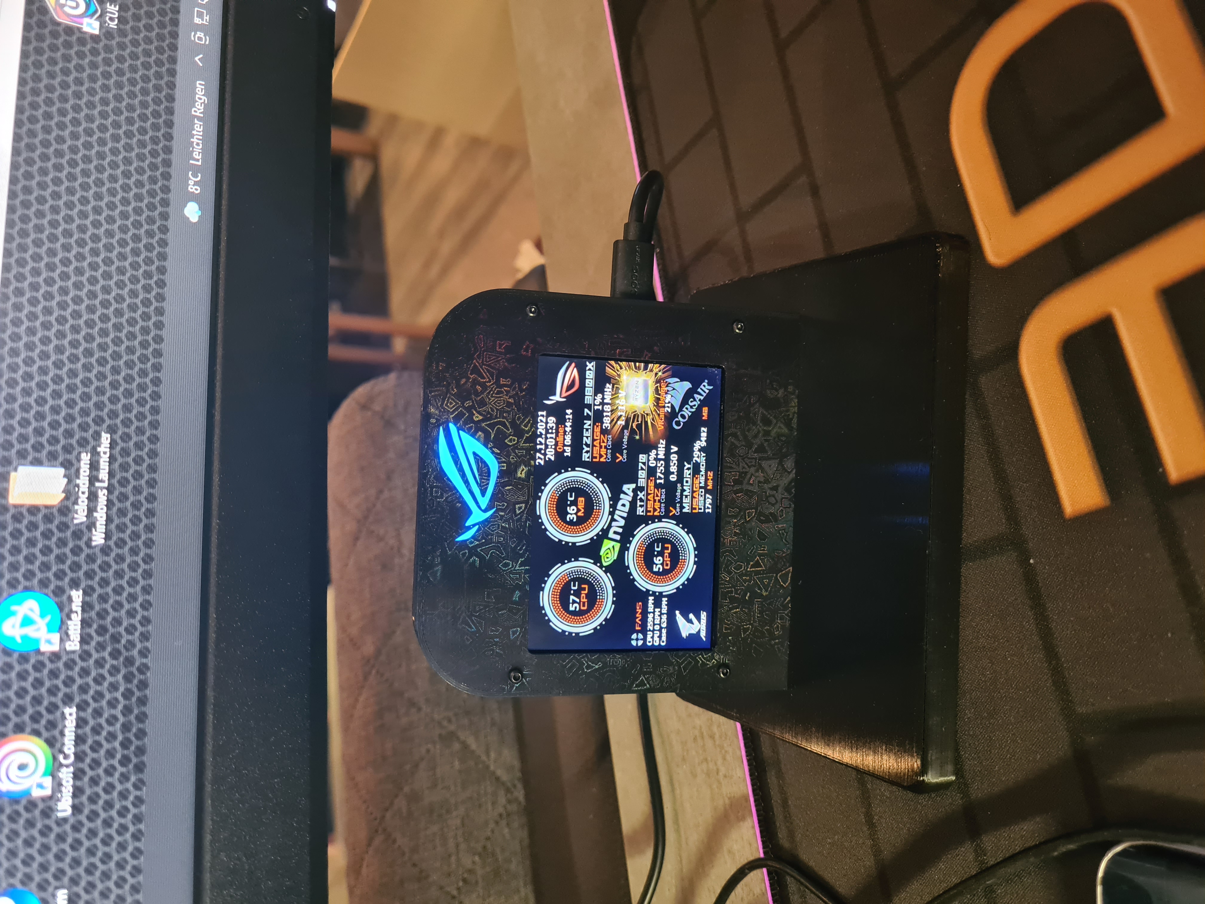 💻 Mini Display AX206 Housing・Free STL File for ・Cults