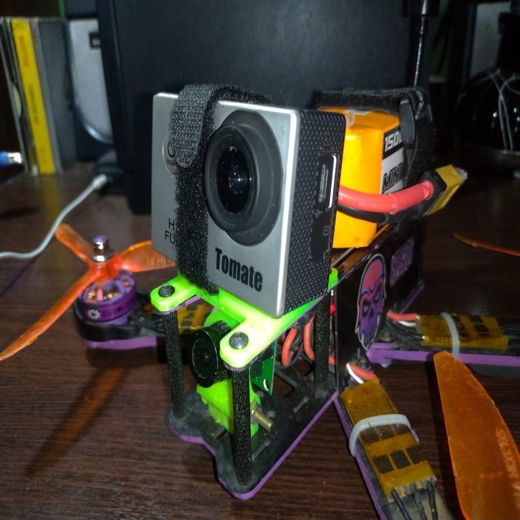 Camera Base Model Free 3D file action camera base x220 10 degrees 📷 ・Template to download ...