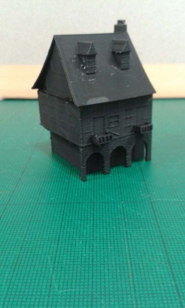 Free STL file Another Tudor style house for wargaming 🏠 ・3D print model ...