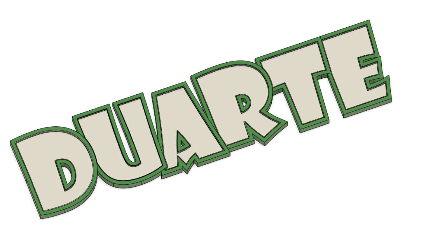 🎨 Duarte nameled・ 3D File for ・Cults