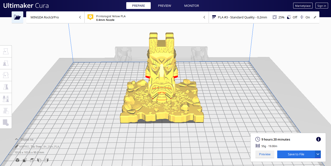 MINGDA Cura 4.8+ Profiles for Rock3/Pro, D2, D3/Pro, D4/Pro