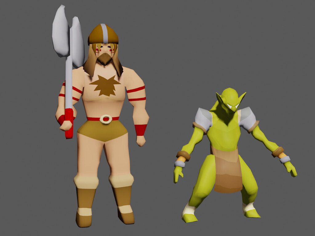 Runescape Character Rework 👴 Old School Runescape Characters・Free STL File for ・Cults