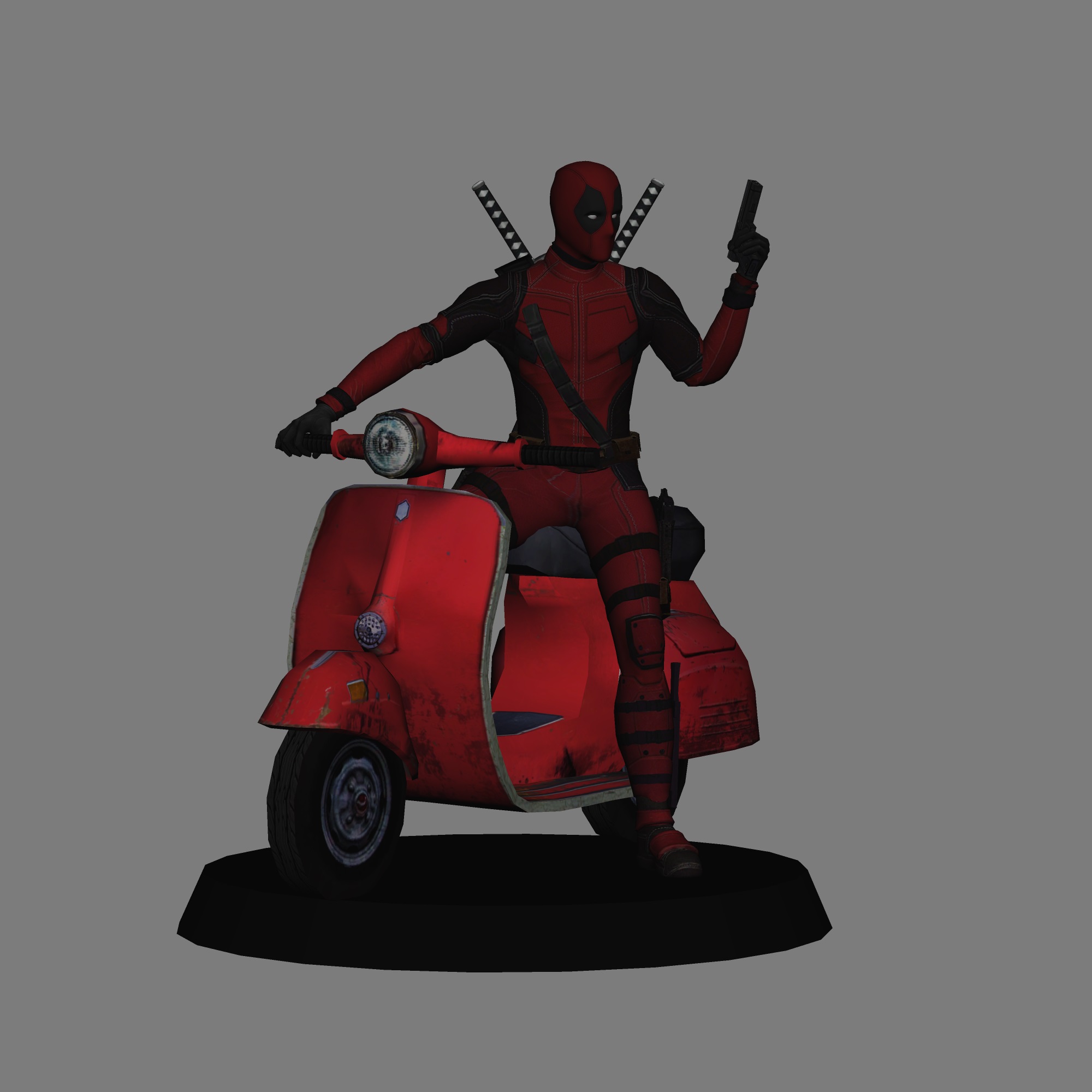 🎬 Deadpool - Deadpool Movie LOW POLYGONS AND NEW EDITION・ STL File for ...
