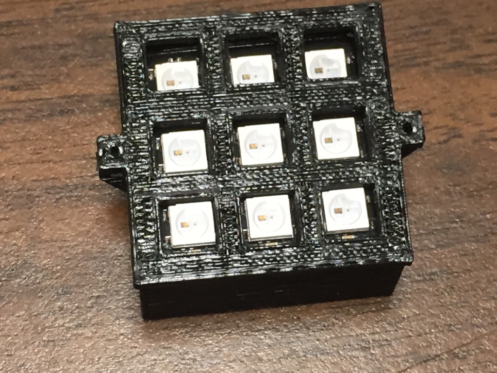 Archivo 3D gratis Soporte para LED de matriz 3x3 🔧 ・Modelo para ...