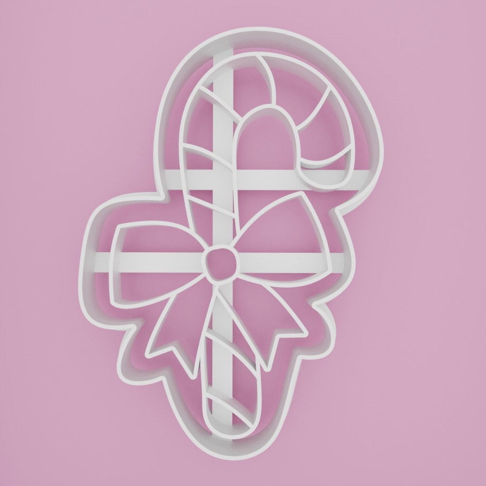 STL file Candy cane Cookie cutter 🍬 ・3D printer model to download・Cults