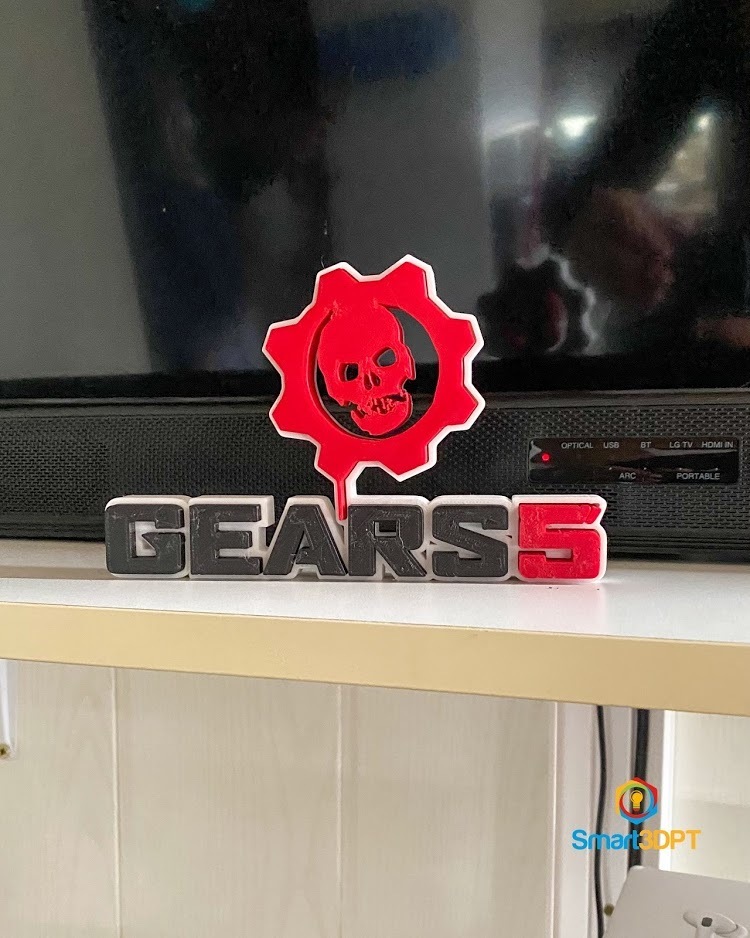Archivo STL logo de gears 5 🎮 ・Modelo imprimible en 3D para descargar・Cults