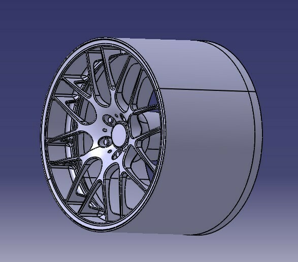 🛞 1/24 BMW E46 M3 CSL Rims・ STL File for ・Cults