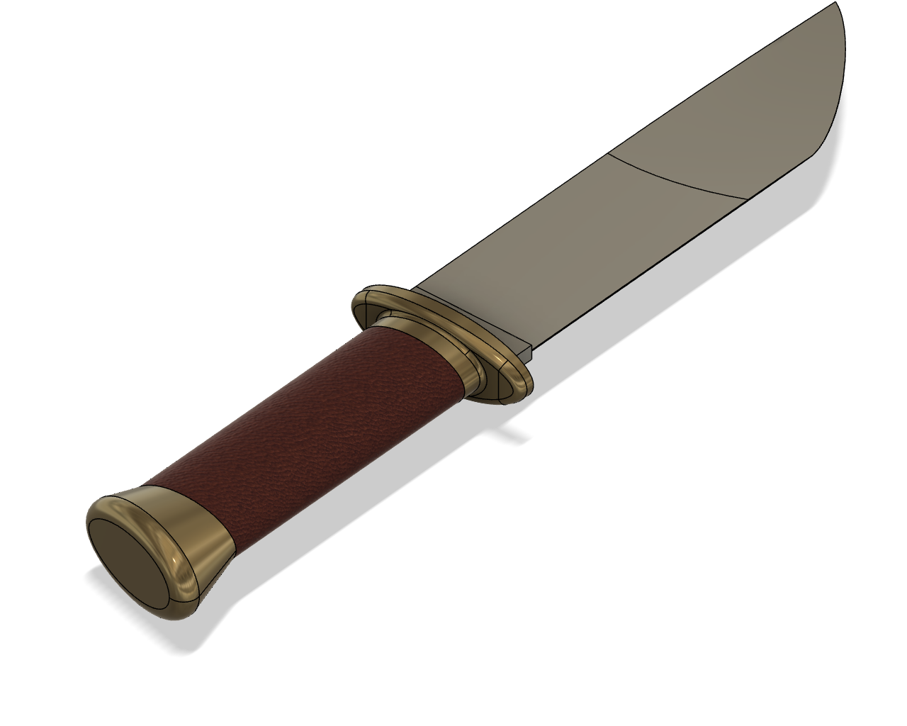 3D file Bowie Knife Printable Samples ( real size) 🔪 ・3D printable ...