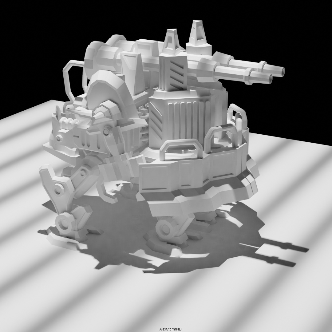 STL file Robot Self-propelled gun ND1 🤖 ・3D printable model to download ...