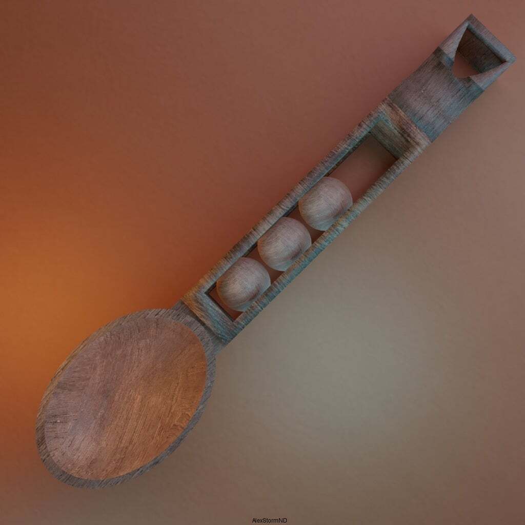 Rattle Spoons 🥄 Rattle spoon・Free STL File for ・Cults