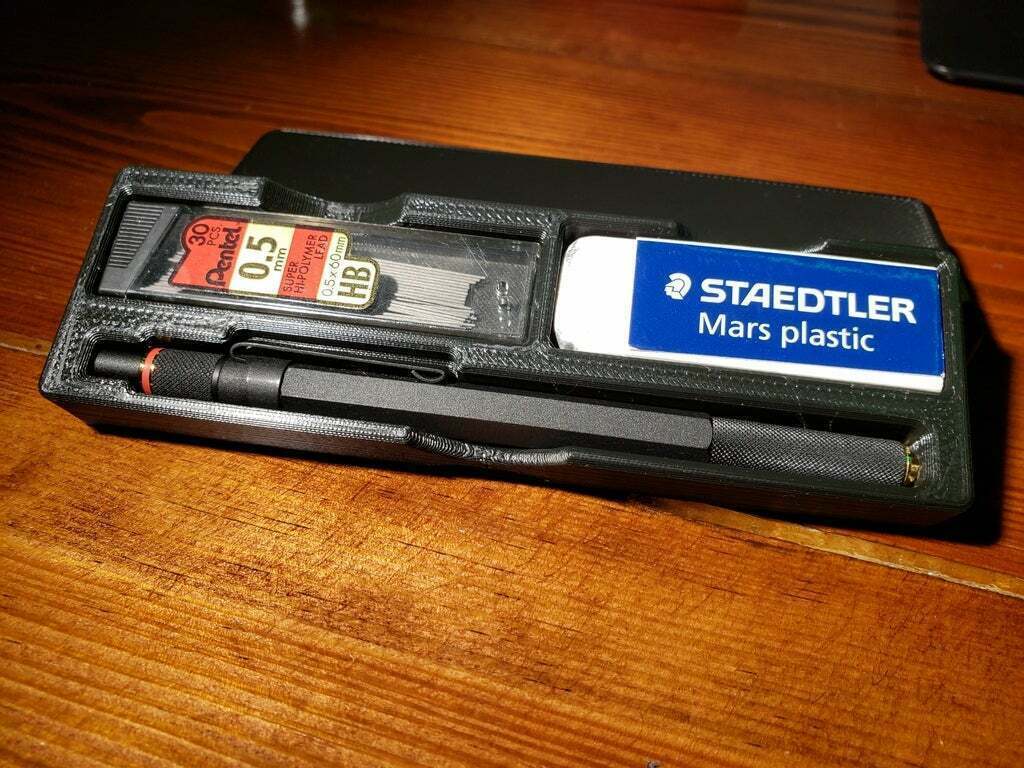Free STL file Rotring Pencil Case (800 and 600) ️ ・3D printable model