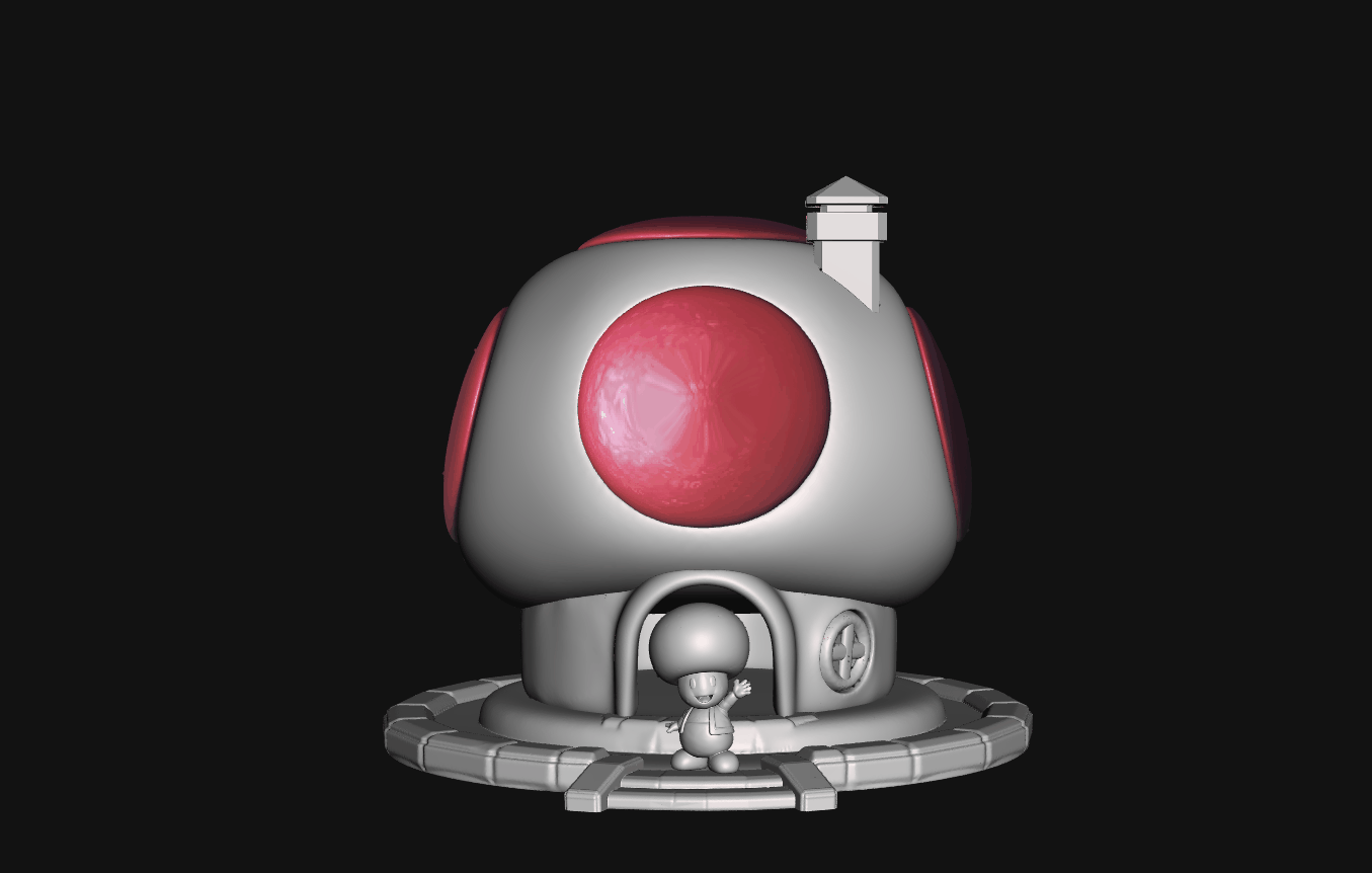 3D file Super Mario Toad House+Figure 🎨 ・3D printer design to download ...