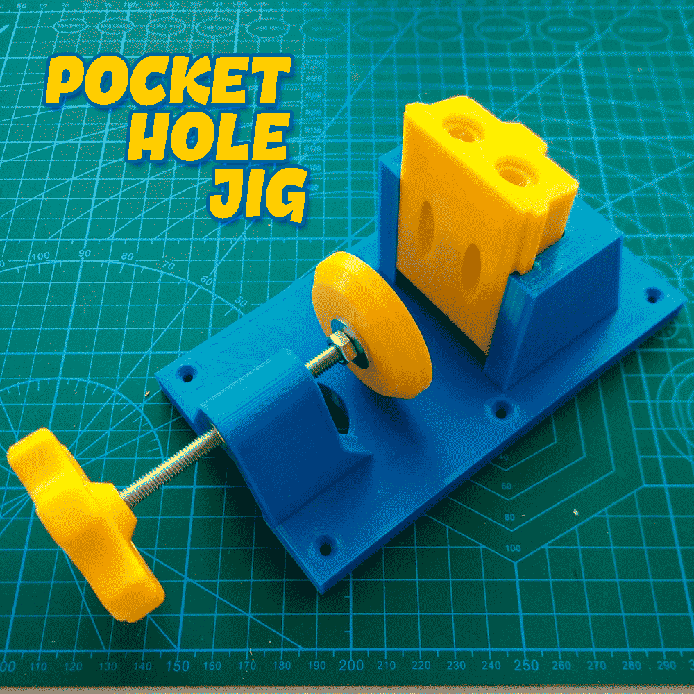 Free STL file Pocket hole jig 🕳️ (SCAD)・3D print design to download・Cults