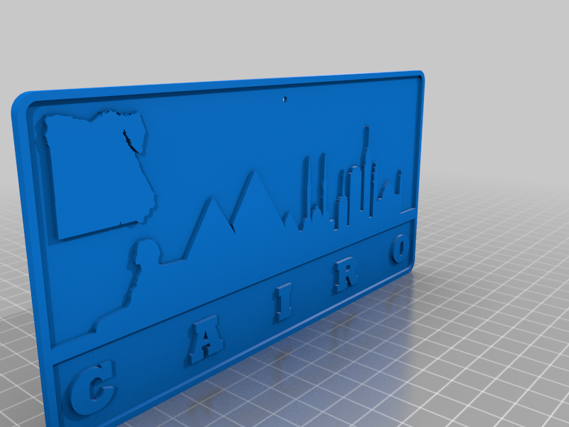 Free 3D file Wall Plate Skyline - Cairo 🎨・3D printing template to ...