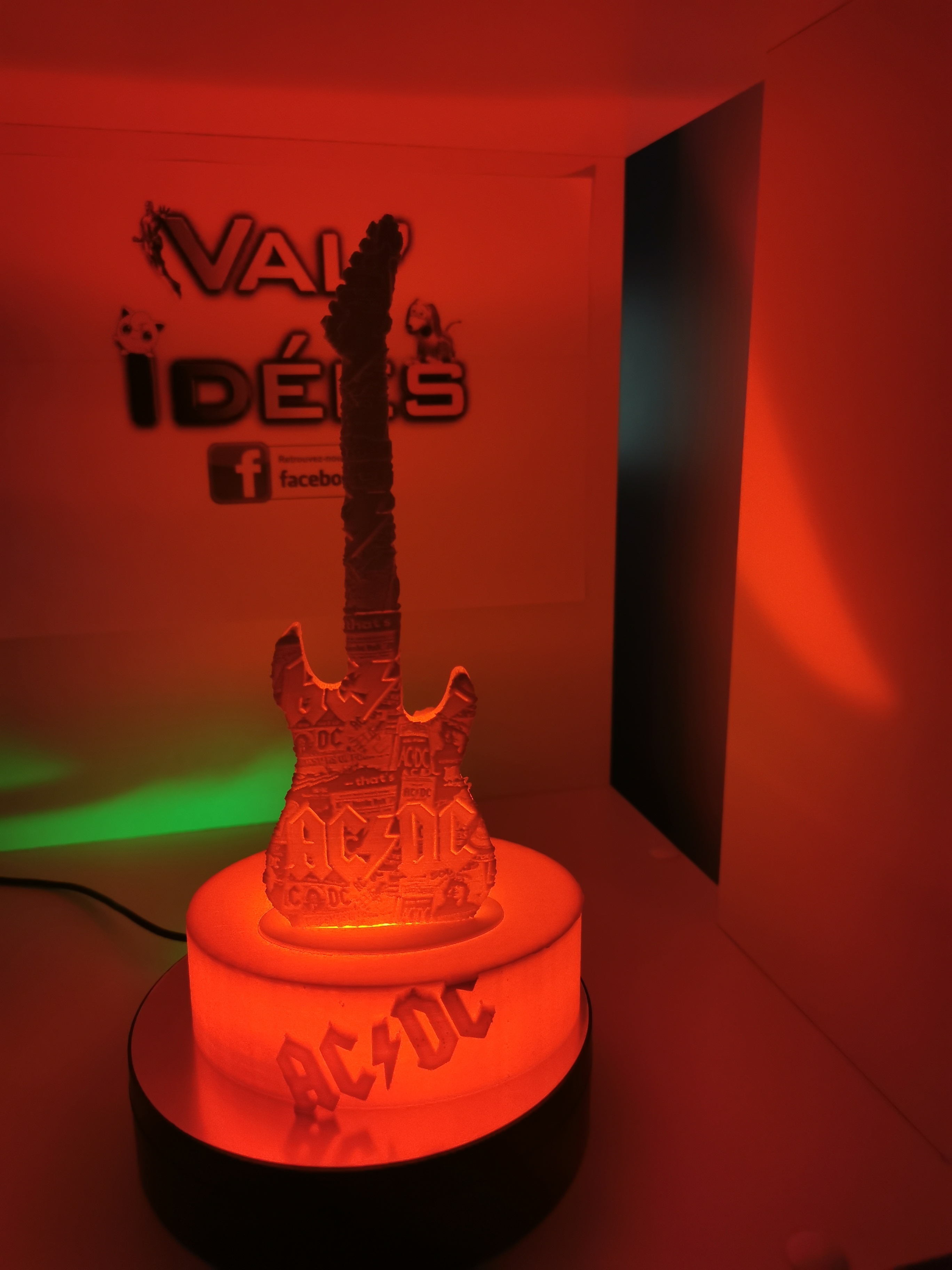 🎸 AC DC Litho guitar・ 3MF File for ・Cults