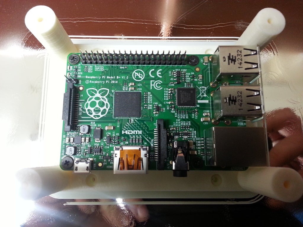 Free STL file Raspberry pi b+ Support 🔧 ・3D printing model to download ...