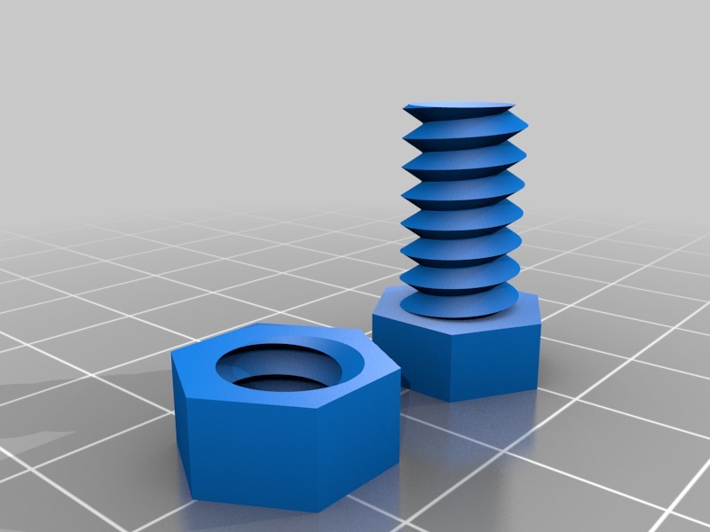 Free 3D file Nut and Bolt 🔩・3D printer model to download・Cults