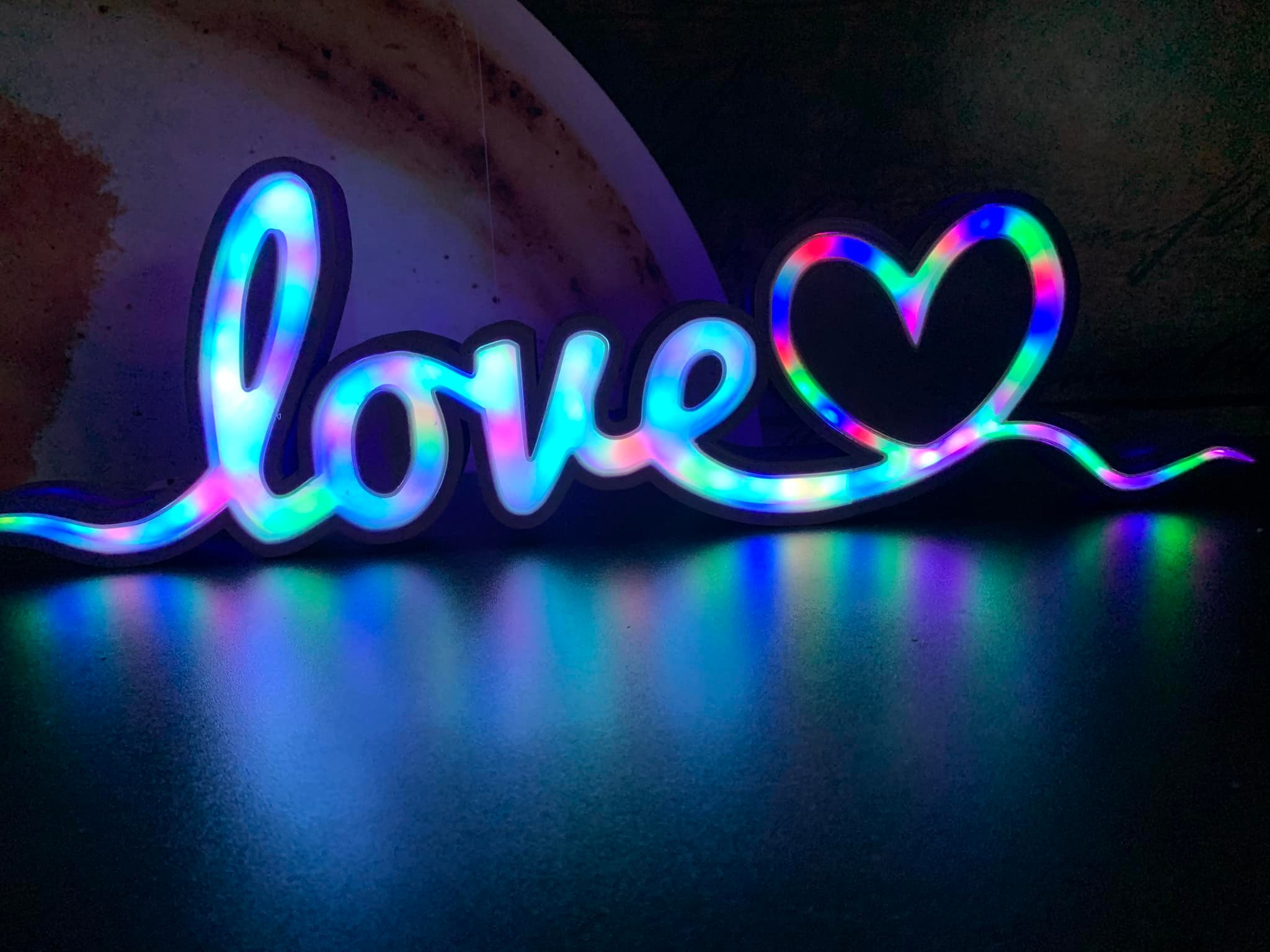 Archivo STL LOVE LED ️‍🔥・Diseño de impresión en 3D para descargar・Cults