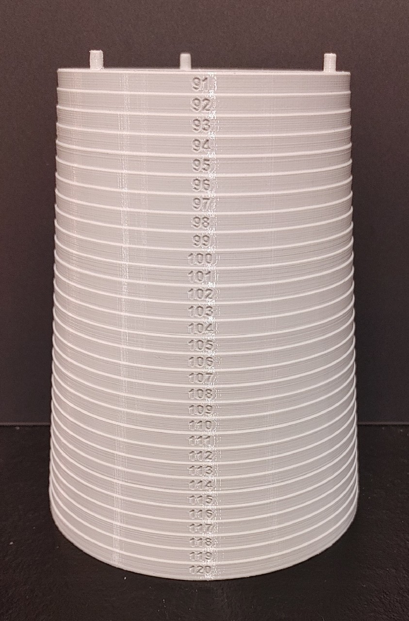 Fichier STL CÔNE DE MESURE POUR JOINTS TORIQUES. DIAMÈTRE 3240 MM