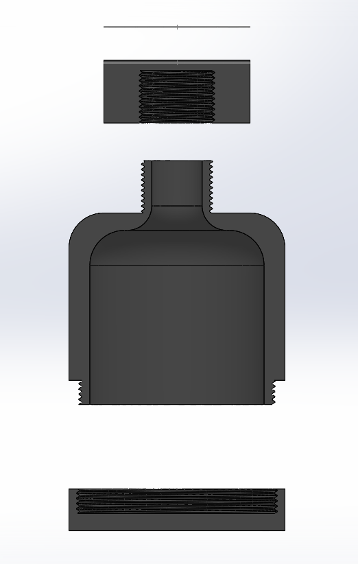 STL file Portable protein bottle 🍾 ・3D printer design to download・Cults