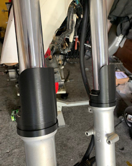 🏍️ fork protection for Suzuki DR650・ STL File for ・Cults