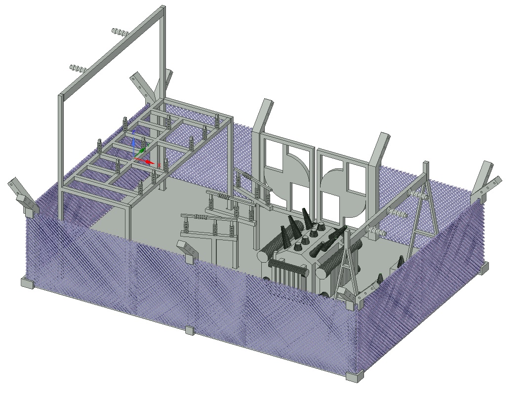 OBJ file HO electrical substation 🛤️ ・3D printer model to download・Cults