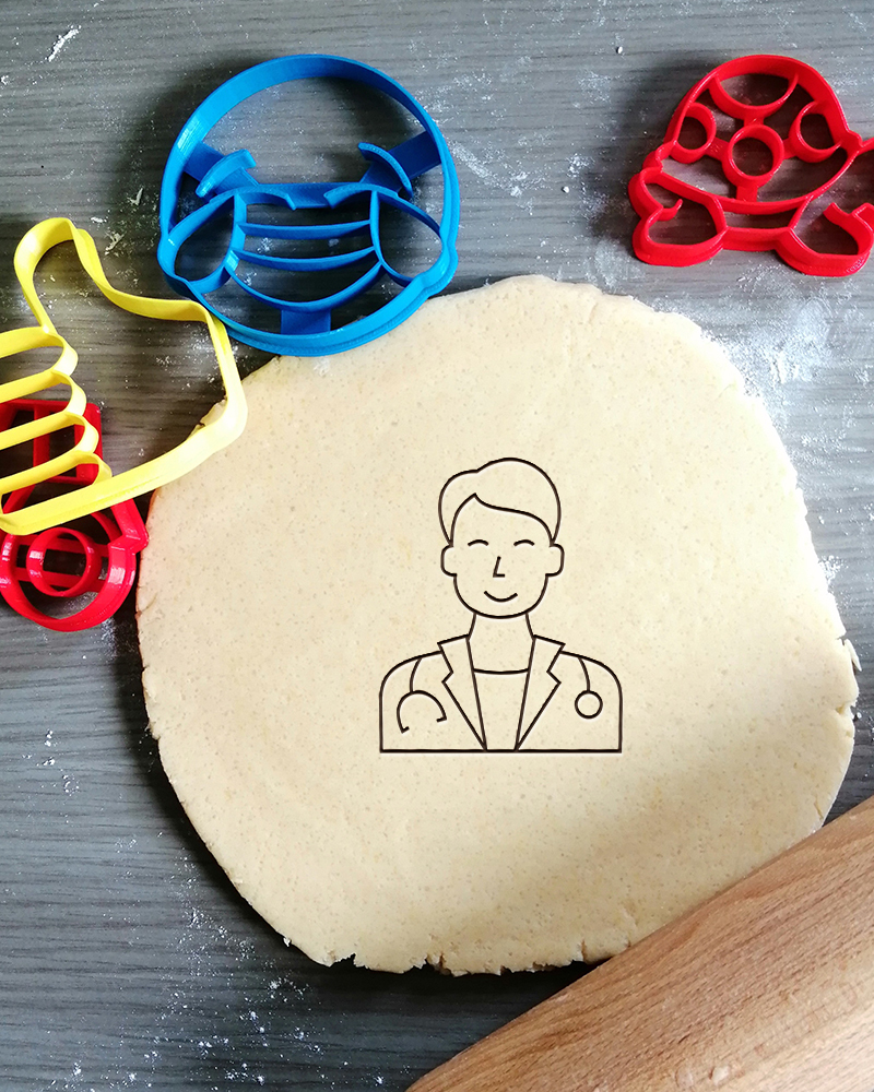 STL file Doctor Cookie Cutter 🩺 ・3D print design to download・Cults