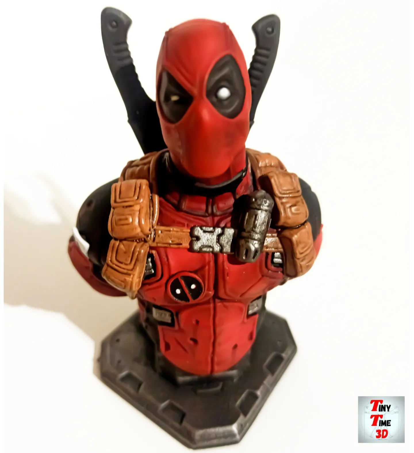 👤 Deadpool bust (Remastered Supportless Edition) (fan art