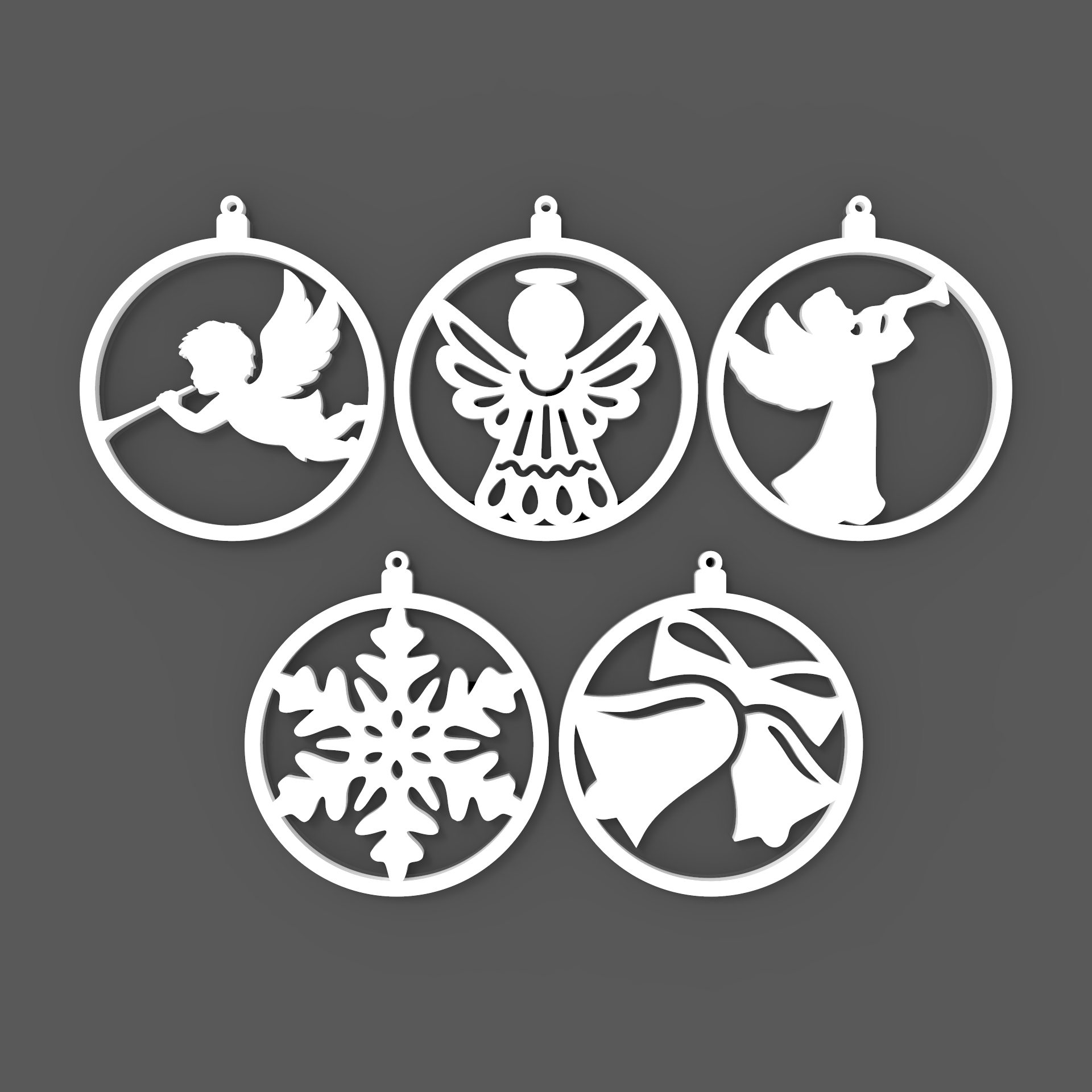 Christmas ornaments set - Bubbles