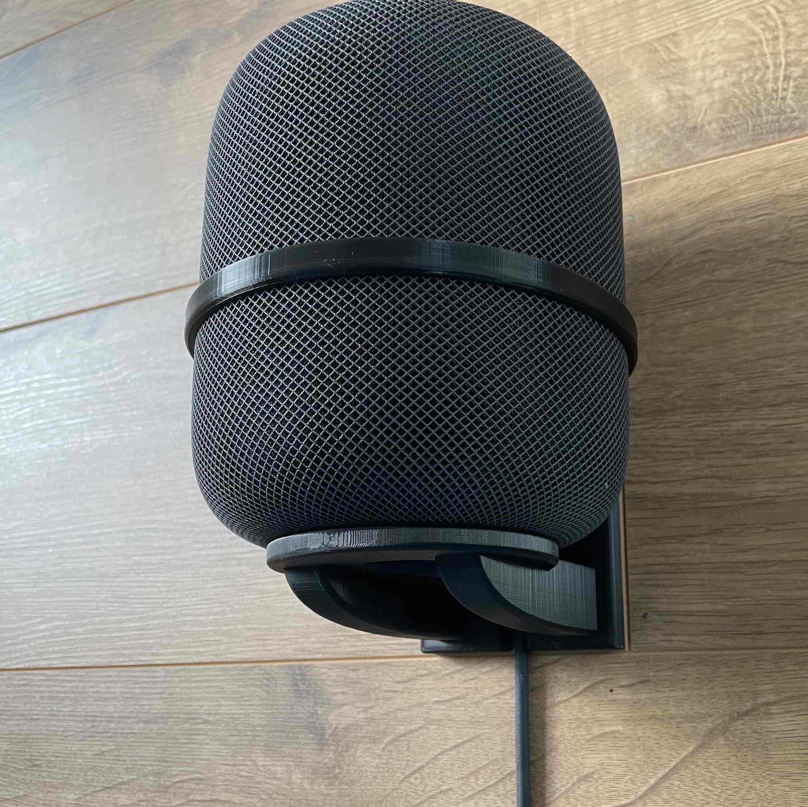 thumbnail image 2 of AHASTYLE HomePod Mini Wall Mount ABS Stand Holder With Cable Management Accessories For Apple HomePod Mini With Screws Space-saving For Kitchen, Bathroom And Bedroom (Black-1pc 2 of 10
