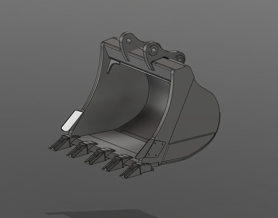 東方3Dパネル 🪣 Bucket for Hitachi Zaxis 870・ STL File for ・Cults