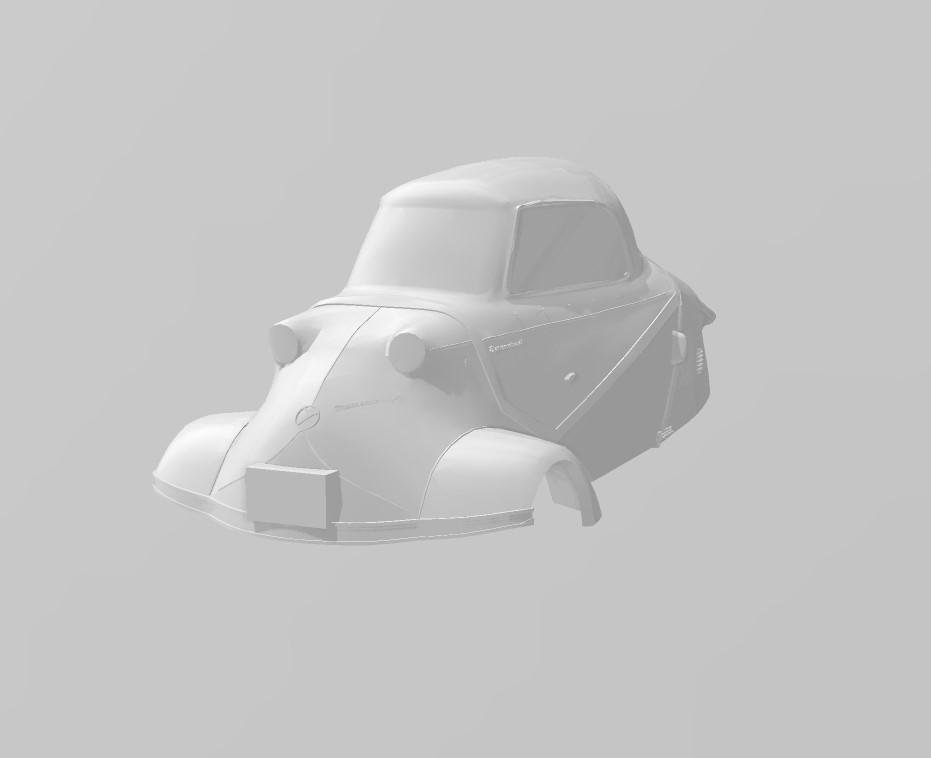 MESSERSCHMITT KR200 1/24スケール 🚗 Messerschmitt KR200 Micro Car 1:24 & 1:25 Scale・ OBJ