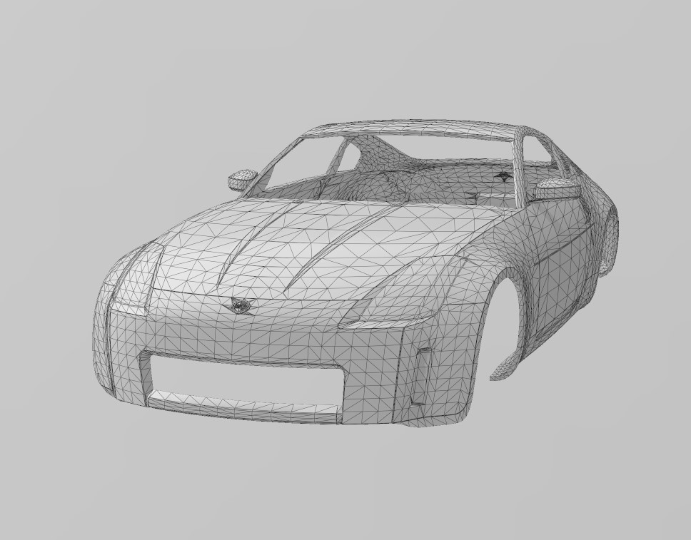 🚗 NISSAN 350Z FAIRLADY BODY 1:24 & 1:25 SCALE・ OBJ File