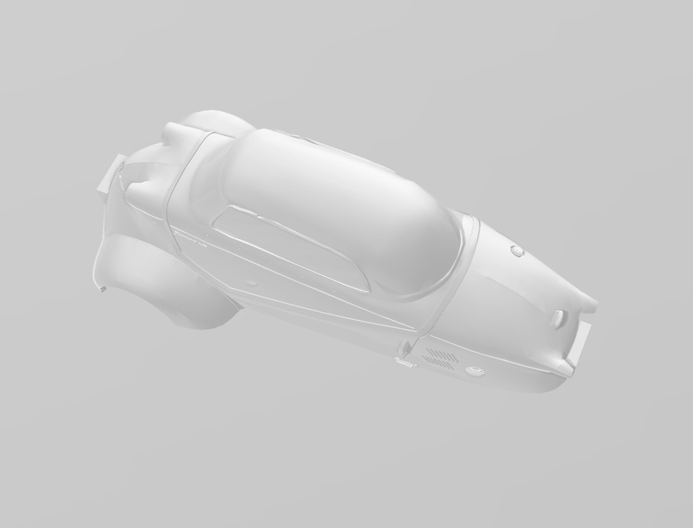 🚗 Messerschmitt KR200 Micro Car 1:24 & 1:25 Scale・ OBJ