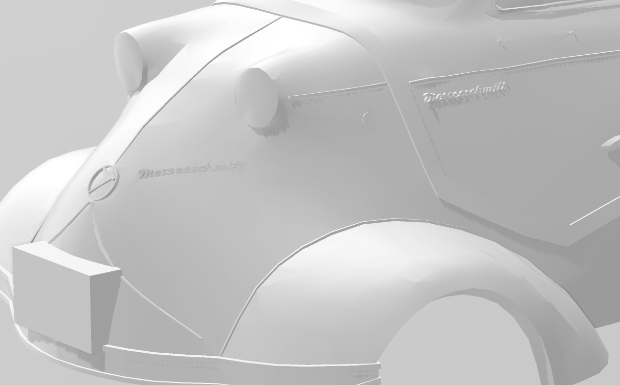 🚗 Messerschmitt KR200 Micro Car 1:24 & 1:25 Scale・ OBJ