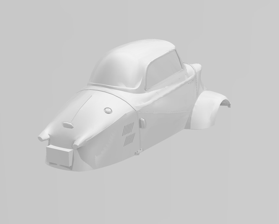MESSERSCHMITT KR200 1/24ã¹ã±ãŒã« ð Messerschmitt KR200 Micro Car 1:24 & 1:25 Scaleã» OBJ