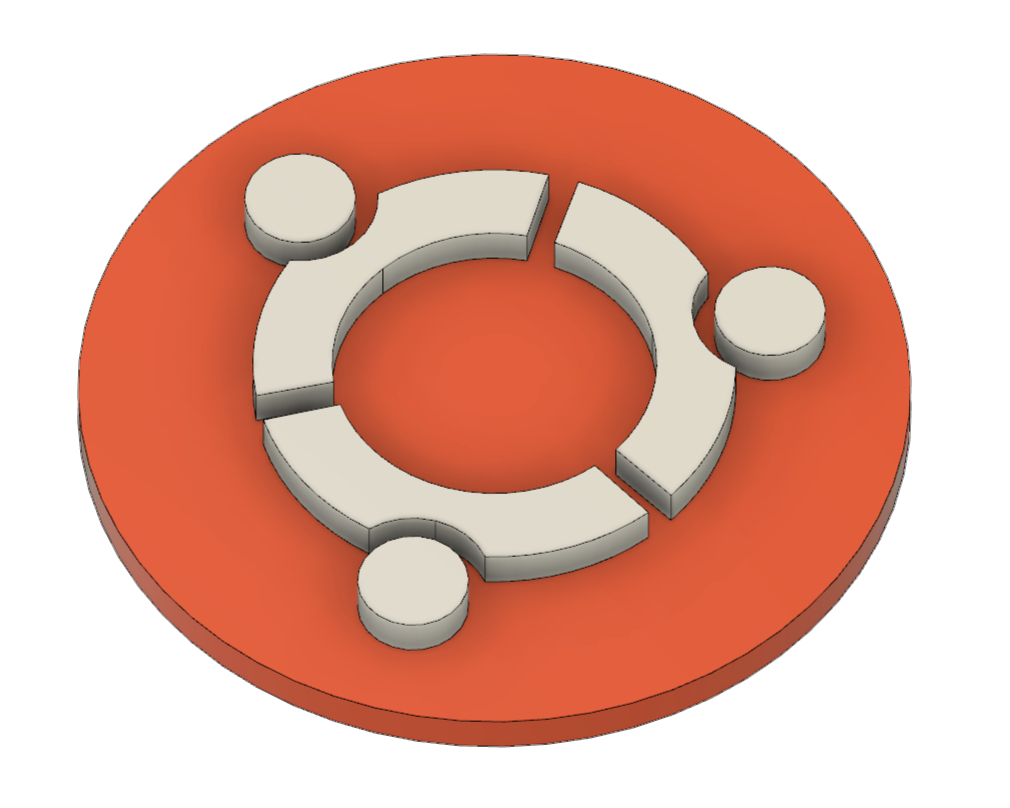 Free STL file Ubuntu Logo Keychain 🗝️・3D print model to download・Cults