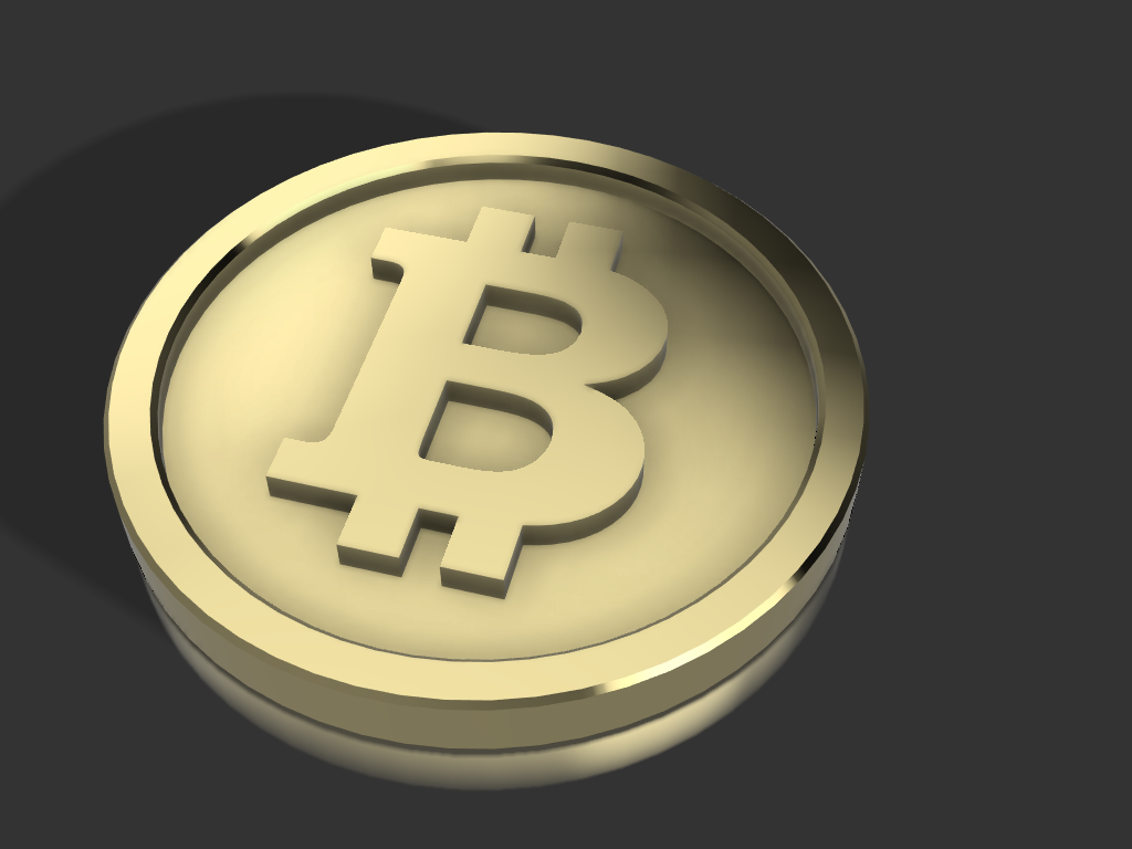 🪙 Bitcoin - 10 Kč - 1 Eur・Free STL File for ・Cults