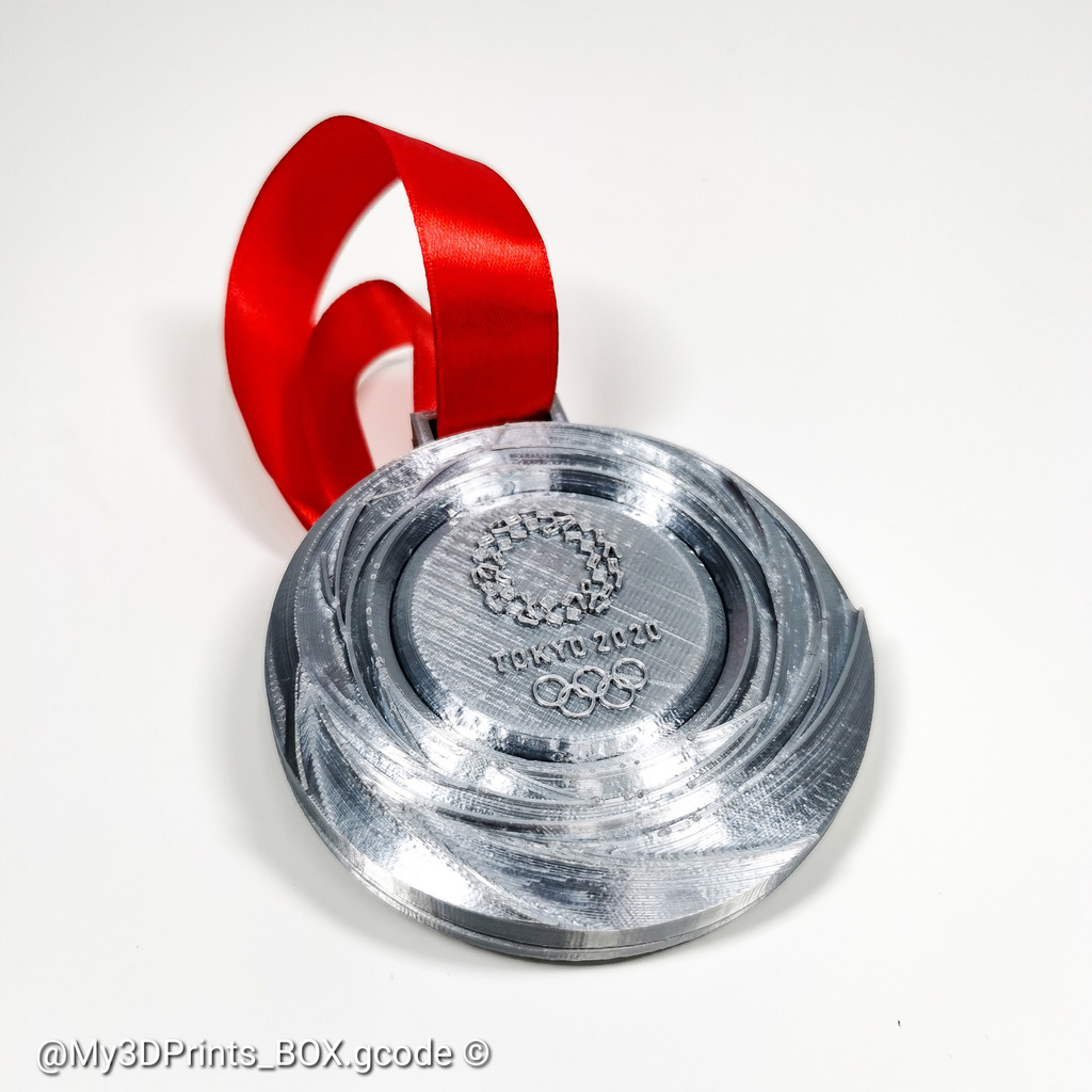 🗼 Tokyo 2020 Olympic Medal - REMIX・Free STL File for ・Cults