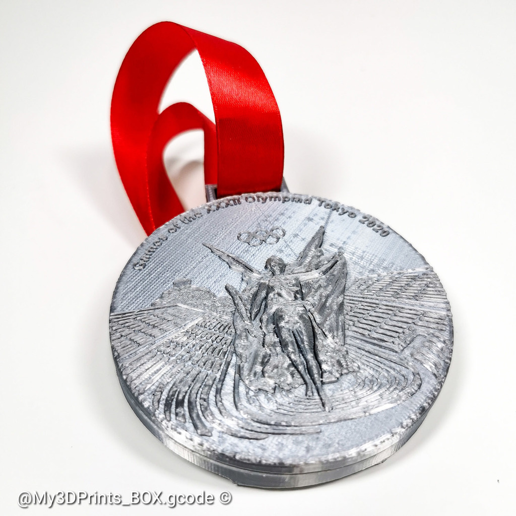 🗼 Tokyo 2020 Olympic Medal - REMIX・Free STL File for ・Cults