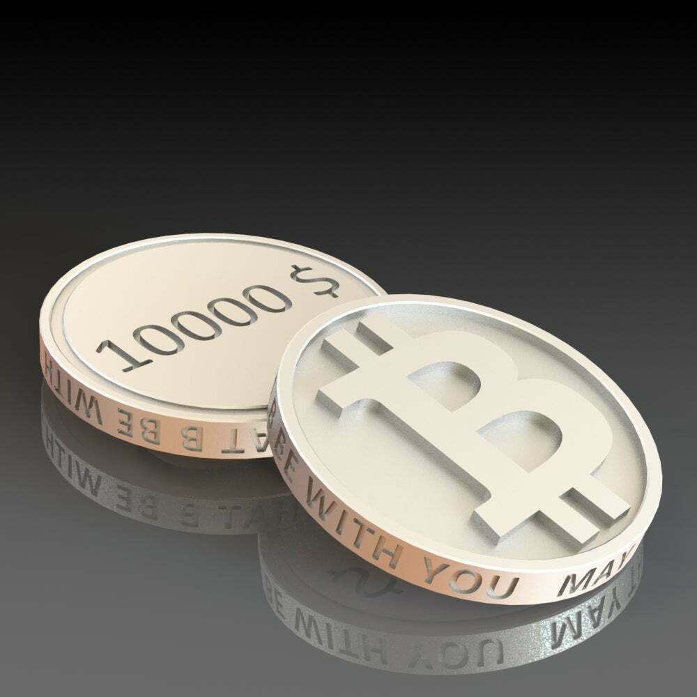 🎨 10k Bitcoin・Archivo STL Gratis para ・Cults