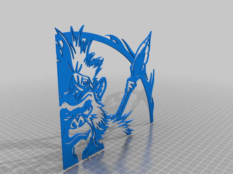 Free 3D file Ape Warrior 🎨 ・Object to download and to 3D print・Cults