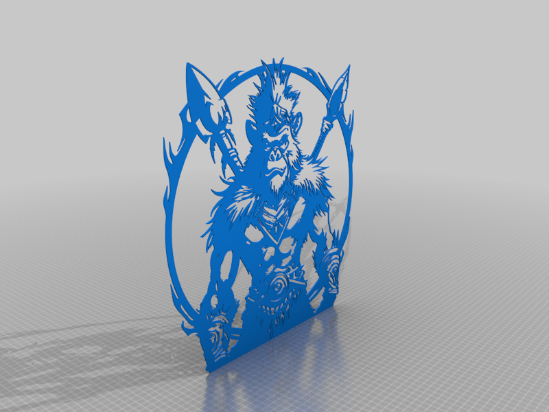 Free 3D file Ape Warrior 🎨 ・Object to download and to 3D print・Cults
