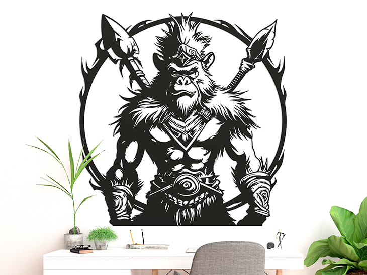 Free 3D file Ape Warrior 🎨 ・Object to download and to 3D print・Cults