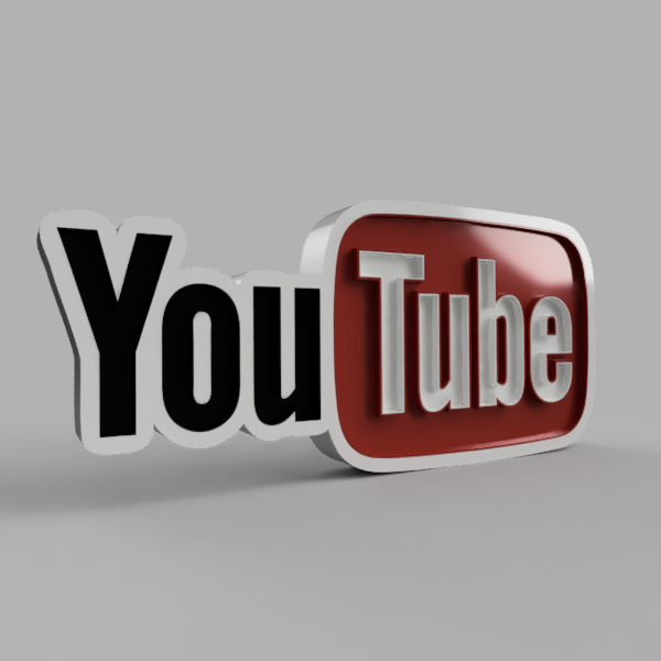 Archivo STL YOUTUBE LED LAMP SIGN 🔦・Idea de impresión 3D para descargar ...